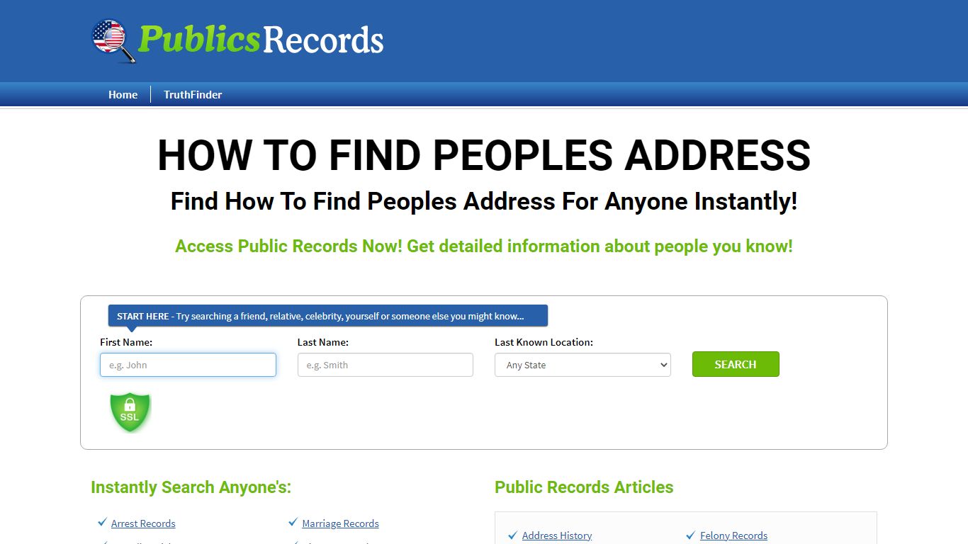 Find How To Find Peoples Address For Anyone Instantly!